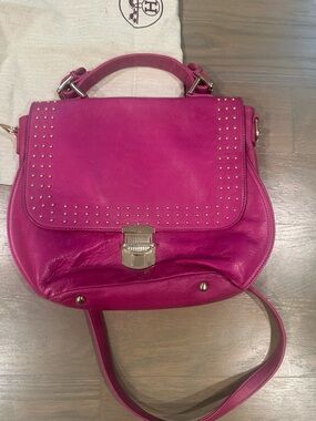 Hayven Purple/Pink Leather Handbag Excellent Condtion